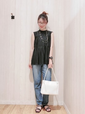 愛さん（レディース・164cm）の夏コーディネート