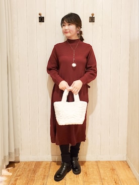 愛さん（レディース・165cm）の冬コーディネート