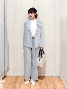 「SHOO・LA・RUE（シューラルー）のアイテム（テーラードジャケット）」を使った、愛さん（レディース・165cm）の冬コーディネート