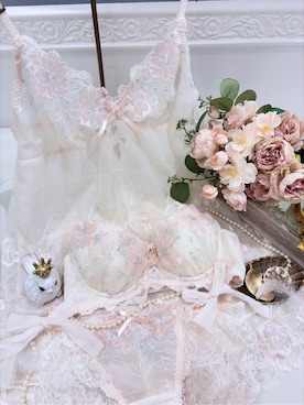 「Risa Magli（リサマリ）のリカルダ ブラジャー (B-C) ＜D Make Type＞（ブラジャー、ピンク系）」を使った、akaneさん（レディース・155cm）の冬コーディネート