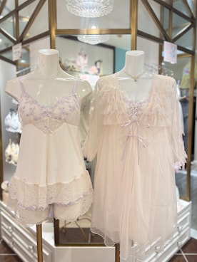 「Risa Magli（リサマリ）のフェナ ブラジャー (B-C) ＜Sweet Rich（スウィートリッチ）＞（ブラジャー、ピンク系）」を使った、akaneさん（レディース・155cm）の春コーディネート