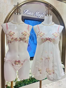 「Risa Magli（リサマリ）のダニエラ ブラジャー (B-C) ＜V Make Type＞（ブラジャー、ホワイト系）」を使った、akaneさん（レディース・155cm）の春コーディネート