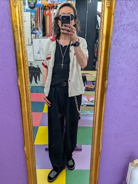 「Dry Bones（ドライボーンズ）のアイテム」を使った、みーやさん（メンズ・181cm）の夏コーディネート