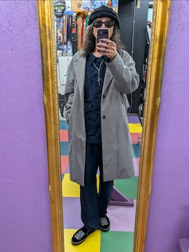 「アイテム（セットアップ）」を使った、みーやさん（メンズ・181cm）の冬コーディネート