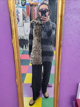 「H&M（エイチ・アンド・エム）のアイテム（ニット/セーター）」を使った、みーやさん（メンズ・181cm）の冬コーディネート