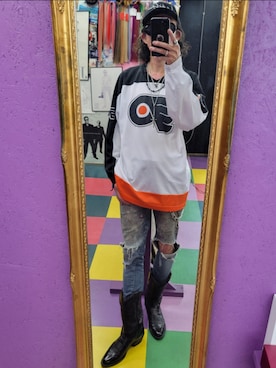 「Tony Lama（トニーラマ）のアイテム」を使った、みーやさん（メンズ・181cm）の夏コーディネート