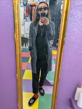 「RUDE GALLERY（ルードギャラリー）のアイテム」を使った、みーやさん（メンズ・181cm）の春コーディネート