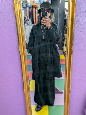 「アイテム（モッズコート）」を使った、みーやさん（メンズ・181cm）の冬コーディネート