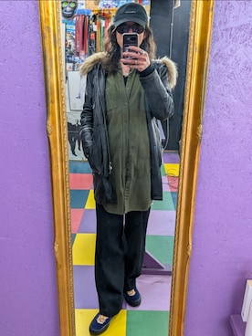 「ISAMU KATAYAMA BACKLASH（イサムカタヤマバックラッシュ）のアイテム」を使った、みーやさん（メンズ・181cm）の冬コーディネート