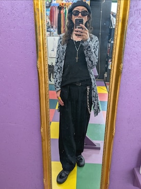 「RUDE GALLERY（ルードギャラリー）のアイテム（シャツ/ブラウス、その他）」を使った、みーやさん（メンズ・181cm）の夏コーディネート
