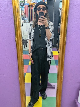 「ZARA（ザラ）のアイテム（シャツ/ブラウス、その他）」を使った、みーやさん（メンズ・181cm）の秋コーディネート