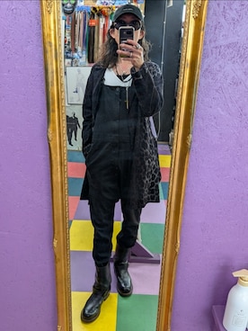 「アイテム（オールインワン・サロペット）」を使った、みーやさん（メンズ・181cm）の秋コーディネート