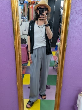 「RUDE GALLERY（ルードギャラリー）のアイテム」を使った、みーやさん（メンズ・181cm）の夏コーディネート