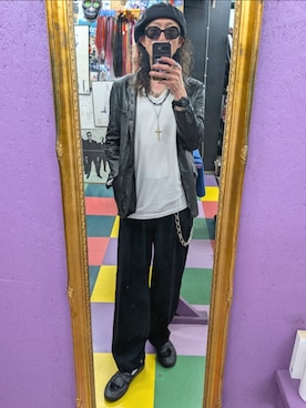 「RUDE GALLERY（ルードギャラリー）のアイテム」を使った、みーやさん（メンズ・181cm）の春コーディネート