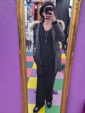 「BACK BONE THE BASIS（バックボーンザベイシス）のアイテム（モッズコート）」を使った、みーやさん（メンズ・181cm）の春コーディネート