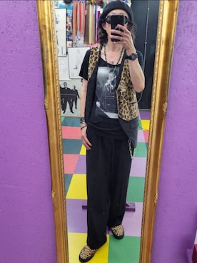 「ROEN（ロエン）のアイテム」を使った、みーやさん（メンズ・181cm）の夏コーディネート