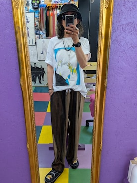 「RUDE GALLERY（ルードギャラリー）のアイテム」を使った、みーやさん（メンズ・181cm）の夏コーディネート