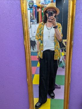 「RUDE GALLERY（ルードギャラリー）のアイテム」を使った、みーやさん（メンズ・181cm）の夏コーディネート