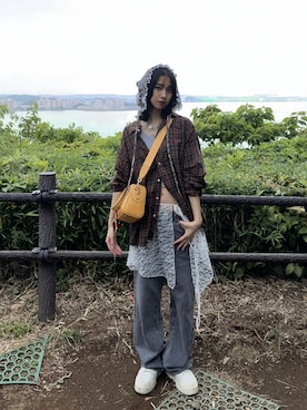 「MICHAEL KORS（マイケルコース）のアイテム」を使った、夏目みさきさん（レディース・166cm）の夏コーディネート