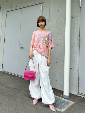 「MICHAEL KORS（マイケルコース）のアイテム」を使った、夏目みさきさん（レディース・166cm）の夏コーディネート