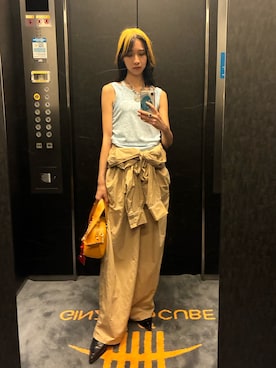 「chuclla（チュクラ）のアイテム」を使った、夏目みさきさん（レディース・166cm）の夏コーディネート