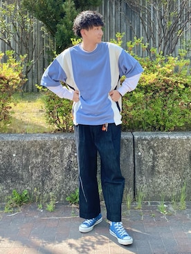 「アイテム（キーケース/キーアクセサリー）」を使った、 ごりゅーさん（メンズ・177cm）の春コーディネート