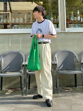 「WV PROJECT（ダブリューブイプロジェクト）のアイテム」を使った、 ごりゅーさん（メンズ・177cm）の夏コーディネート