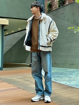 「KANGOL（カンゴール）のアイテム（ブルゾン）」を使った、 ごりゅーさん（メンズ・177cm）の秋コーディネート
