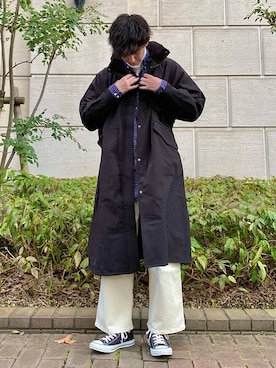 「EDWIN（エドウィン）のアイテム（セットアップ）」を使った、 ごりゅーさん（メンズ・177cm）の冬コーディネート