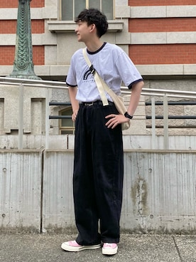 「WV PROJECT（ダブリューブイプロジェクト）のアイテム」を使った、 ごりゅーさん（メンズ・177cm）の夏コーディネート