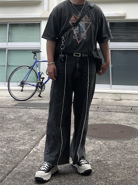 「アイテム（アクセサリー）」を使った、む〜さん（メンズ・180cm・20代）の夏コーディネート