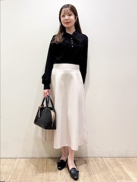 「index（インデックス）のアイテム（バッグ）」を使った、ayaさん（レディース・157cm）の冬コーディネート