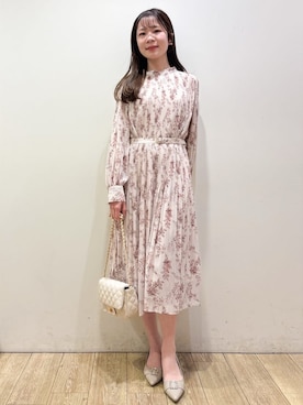「Rubyrivet（ルビーリベット）のアイテム」を使った、ayaさん（レディース・157cm）の春コーディネート