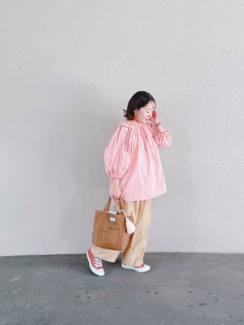 CLANE クラネ SMOCK EMBROIDERY PUFF TOPS CLANE（クラネ）の「SMOCK EMBROIDERY PUFF TOPS（シャツ/ブラウス