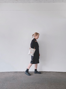 「MANEBU（マネブ）のアイテム」を使った、mizさん（レディース・148cm）の秋コーディネート