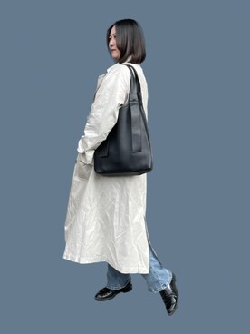 「#今日のコーデ」｜「アイテム（トレンチコート）」を使った、Fu-kaさん（レディース・160cm）の秋コーディネート