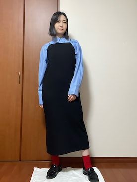 くみページ LOWRYS FARM（ローリーズファーム）の「スクエアキャミワンピース