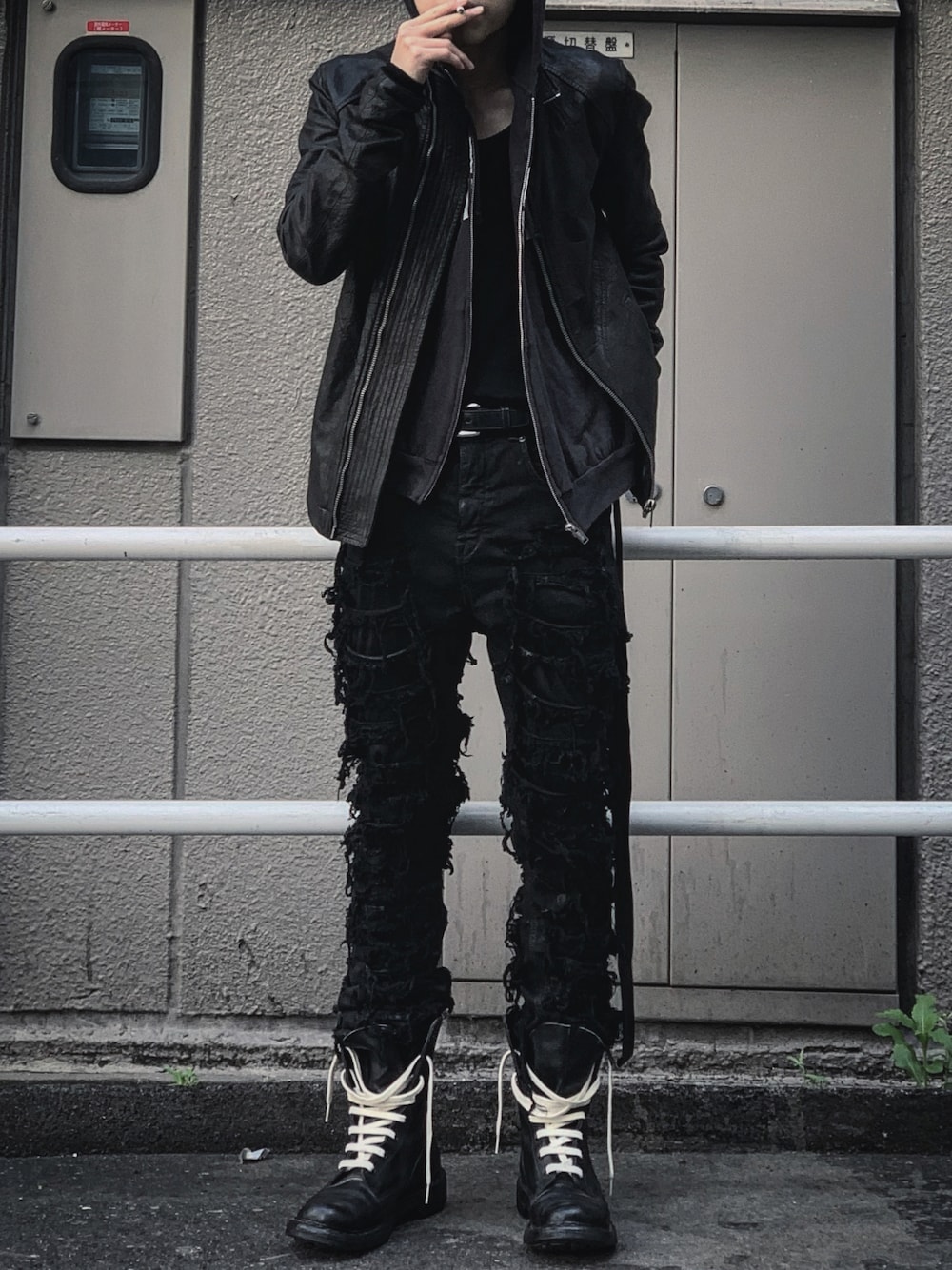 すから。さんの（Rick Owens）を使ったコーディネートの1枚目の写真