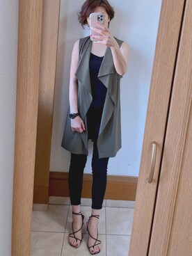 「VICKY（ビッキー）のアイテム（ジャケット/アウター）」を使った、miiさん（レディース・169cm）の夏コーディネート