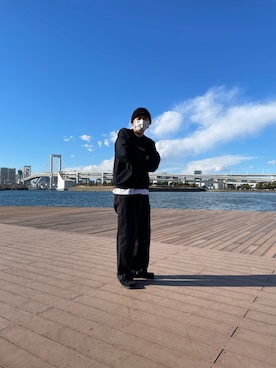 「NOAH（ノア）のアイテム（帽子）」を使った、hyugaさん（メンズ・168cm）の冬コーディネート