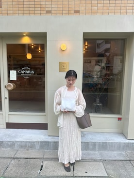 「アイテム（タンクトップ）」を使った、KOTORI さん（レディース・152cm）の秋コーディネート