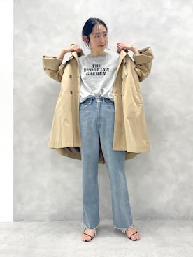 「アイテム（トレンチコート）」を使った、ヤコさん（レディース・163cm・30代）の冬コーディネート