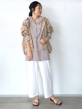 「TICCA（ティッカ）のアイテム（ジャケット/アウター）」を使った、ヤコさん（レディース・163cm）の春コーディネート