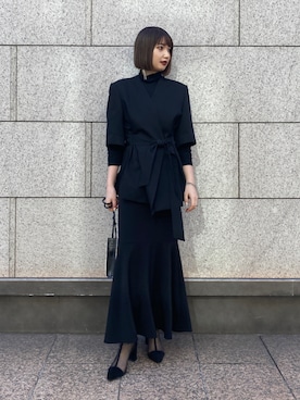 「AKIRANAKA（アキラナカ）のアイテム（ジャケット/アウター）」を使った、yuriさん（レディース・161cm）の冬コーディネート