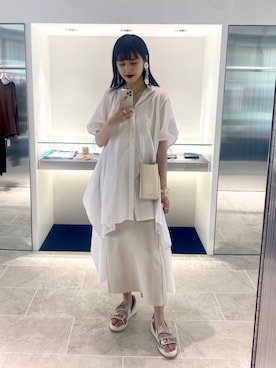 「アイテム（イヤリング）」を使った、yuriさん（レディース・160cm・20代）の夏コーディネート