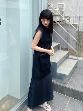 「mame（マメ）のアイテム（バッグ）」を使った、yuriさん（レディース・160cm）の夏コーディネート