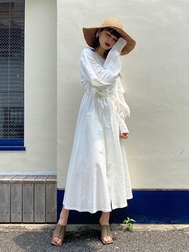 「AKIRANAKA（アキラナカ）のアイテム」を使った、yuriさん（レディース・160cm）の夏コーディネート