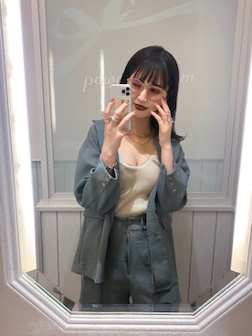 「archives（アルシーヴ）のアイテム（アクセサリー）」を使った、yuriさん（レディース・160cm）の春コーディネート