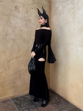 「アイテム（デニムスカート）」を使った、yuriさん（レディース・161cm・20代）の秋コーディネート