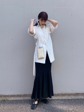 「アイテム（イヤリング）」を使った、yuriさん（レディース・161cm・20代）の夏コーディネート